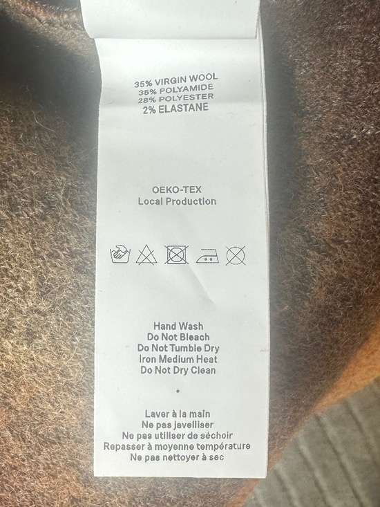 RITA ROW Dizz Autumnal-Hued Dropped Shoulder Abstrat Wool Blend Sweater Size XL - Picture 13 of 15